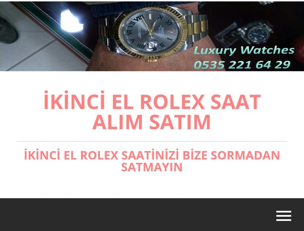 İkinci El Rolex Saat Alanlar